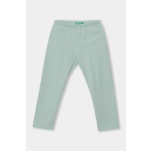 United Colors of Benetton leggins copii culoarea turcoaz, neted, 35Q2GF019 imagine