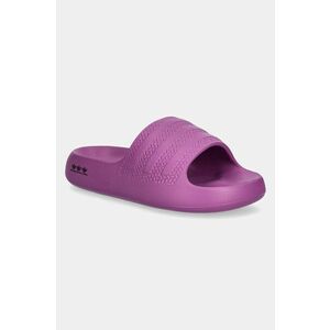 adidas Originals papuci Adilette Ayoon femei, culoarea violet, cu platforma, IF9454 imagine