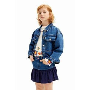 Desigual fusta denim pentru copii culoarea albastru marin, mini, evazati, 24WGFD01 imagine