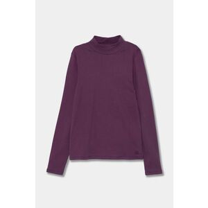 United Colors of Benetton longsleeve din bumbac pentru copii culoarea violet, 3AOUC201O imagine