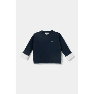 Lacoste bluza copii culoarea albastru marin, cu imprimeu, SJ2491 imagine