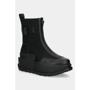 United Nude botine Roko Bootie II femei, culoarea negru, cu platforma, 1077756090 imagine