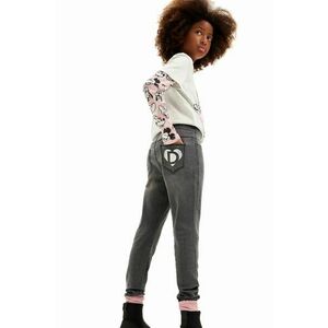 Desigual leggins copii culoarea negru, cu imprimeu, 24WGKD01 imagine