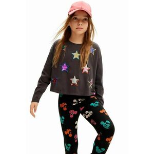 Desigual longsleeve din bumbac pentru copii culoarea negru, 24WGTK03 imagine