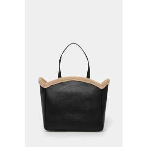 Karl Lagerfeld poseta de piele culoarea negru, 246W3085 imagine