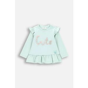 Coccodrillo longsleeve bebelusi culoarea verde, CUTE GIRL NEWBORN imagine