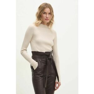 Answear Lab pulover femei, culoarea bej, light, cu turtleneck imagine