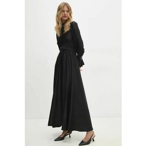 Answear Lab rochie culoarea negru, maxi, evazati imagine