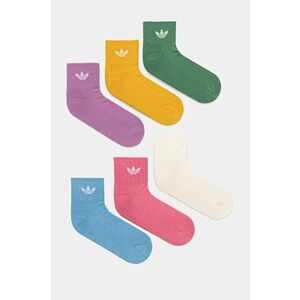 adidas Originals sosete 6-pack femei, culoarea bej, IX5279 imagine