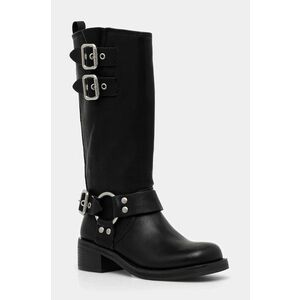 Steve Madden cizme femei, culoarea negru, cu toc drept imagine