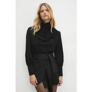 Answear Lab bluza femei, culoarea negru, neted imagine