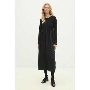 Answear Lab rochie culoarea negru, midi, evazati imagine