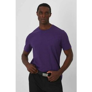 Medicine tricou barbati, culoarea violet, neted imagine