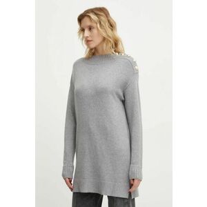 Answear Lab pulover femei, culoarea gri, light, cu turtleneck imagine