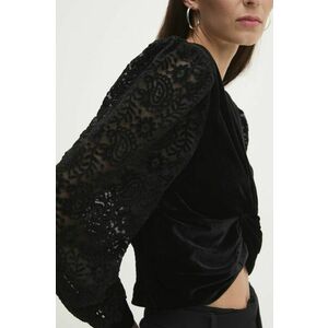 Answear Lab bluza femei, culoarea negru, neted imagine