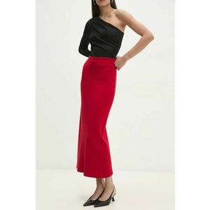 Answear Lab fusta culoarea rosu, maxi, drept imagine