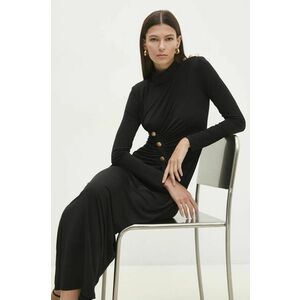 Answear Lab rochie culoarea negru, maxi, mulata imagine