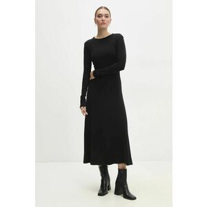 Answear Lab rochie culoarea negru, maxi, evazati imagine