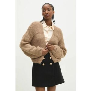 Answear Lab cardigan de lana culoarea maro imagine