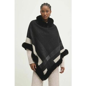 Answear Lab poncho culoarea negru, light imagine