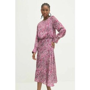 Answear Lab rochie culoarea violet, midi, evazati imagine