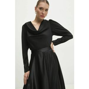 Answear Lab bluza femei, culoarea negru, neted imagine