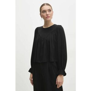 Answear Lab bluza femei, culoarea negru, neted imagine