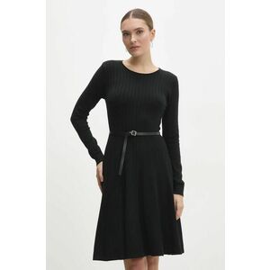 Answear Lab rochie culoarea negru, mini, evazati imagine