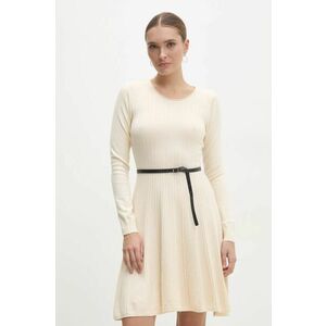 Answear Lab rochie culoarea bej, mini, evazati imagine