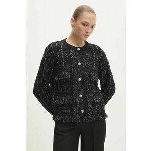 Answear Lab cardigan din amestec de lana culoarea negru, light imagine