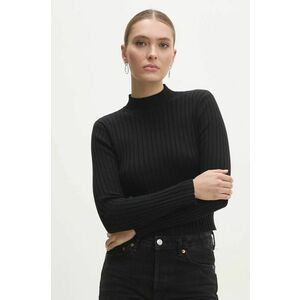 Answear Lab pulover femei, culoarea negru, light, cu turtleneck imagine