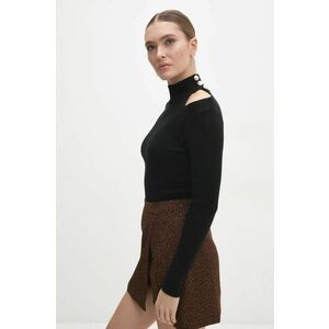 Answear Lab pulover femei, culoarea negru, light, cu turtleneck imagine