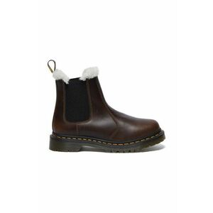 Dr. Martens cizme 2976 Leonore femei, culoarea maro, cu toc plat, izolat, DM32016777 imagine