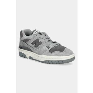 New Balance sneakers din piele intoarsă 550 culoarea gri, BBW550RE imagine