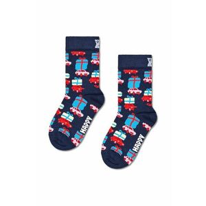 Happy Socks sosete copii Kids Holiday Shopping Sock culoarea albastru marin, P001693 imagine