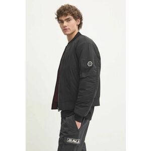 BALR. geaca bomber cu doua fete The Club barbati, culoarea negru, de iarna, oversize, B1381 1019 imagine