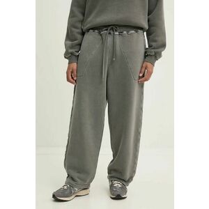 A-COLD-WALL* pantaloni de trening din bumbac culoarea gri, neted, ACWMB293 imagine