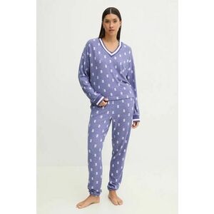 Dkny pijama femei, culoarea violet, YI90020 imagine