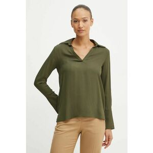 Silvian Heach bluza REUTER femei, culoarea verde, neted, GPA24288BL imagine