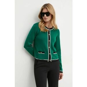 Luisa Spagnoli cardigan din lana MATERIALE culoarea verde, light, 58508 imagine