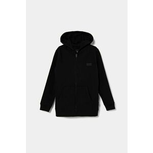 Vans bluza copii BY CORE BASIC II FZ culoarea negru, cu glugă, neted, VN000JBWBLK1 imagine