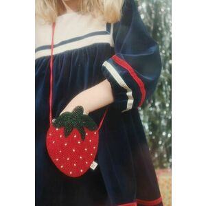 Konges Sløjd poseta fete STRAWBERRY BAG culoarea rosu, KS102117 imagine