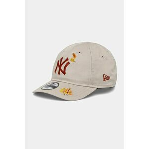 New Era șapcă de baseball pentru copii NEW YORK YANKEES culoarea bej, cu imprimeu, 60565301 imagine