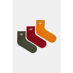 adidas Originals sosete 3-pack culoarea portocaliu, IX5240 imagine