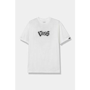 Vans tricou de bumbac pentru copii SHATTERED culoarea bej, cu imprimeu, VN000JW9WHT1 imagine