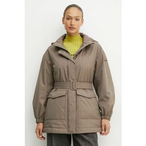 Max Mara Leisure geaca femei, culoarea maro, de tranzitie, oversize, 2426486018600 imagine