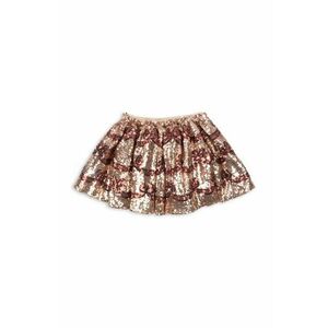 Konges Sløjd fusta STARLA BOW WOW SKIRT culoarea auriu, mini, evazati, KS102173 imagine