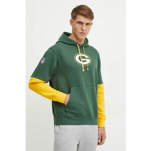 Nike bluza Green Bay Packers barbati, culoarea verde, cu glugă, modelator, 02F2-063K-7T-87G imagine