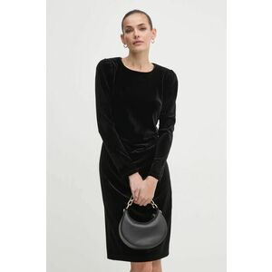 Joseph Ribkoff rochie de catifea culoarea negru, mini, drept, 244018 imagine