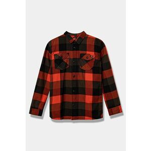 Vans camasa de bumbac pentru copii BOX FLANNEL CLASSIC WOVEN BY culoarea rosu, VN000JG5DRF1 imagine